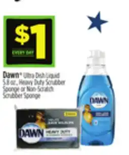 Dollar General Dawn Ultra Dish Liquid, Heavy Duty Scrubber Sponge or Non-Scratch Scrubber Sponge offer
