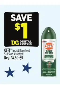 Dollar General OFF! Insect Repellent offer
