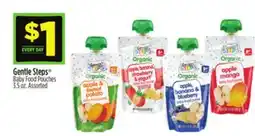 Dollar General Gentle Steps Baby Food Pouches offer