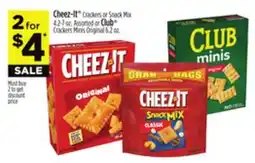 Dollar General Cheez-It Crackers or Snack Mix Assorted or Club Crackers Minis Original offer