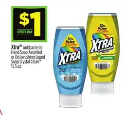 Dollar General Xtra Antibacterial Hand Soap Assorted or Dishwashing Liquid Soap Crystal Clean offer