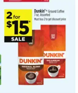 Dollar General Dunkin' Ground Coffee offer