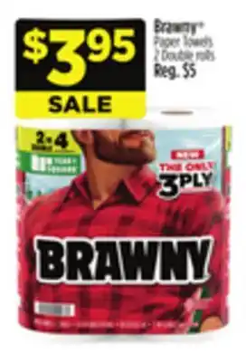 Dollar General Brawny Paper Towels offer