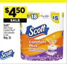 Dollar General Scott Bath Tissue Comfort Plus TM Soft Lavender offer