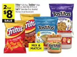 Dollar General Fritos , Tostitos Chips, Dairy Dips or Lay's Dairy Dips offer