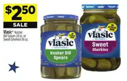 Dollar General Vlasic Kosher Dill Spears or Sweet Gherkins offer