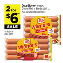 Dollar General Oscar Mayer Wieners Original or Bun-Length offer