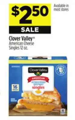 Dollar General Clover Valley American Cheese Singles offer