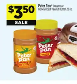 Dollar General Peter Pan Creamy or Honey Roast Peanut Butter offer