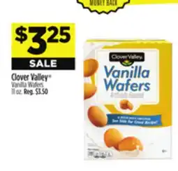 Dollar General Clover Valley Vanilla Wafers offer