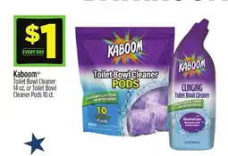 Dollar General Kaboom Toilet Bowl Cleaner or Toilet Bowl Cleaner Pods offer
