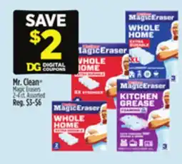 Dollar General Mr. Clean Magic Erasers offer