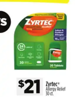 Dollar General Zyrtec Allergy Relief offer