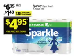 Dollar General Sparkle Paper Towels offer