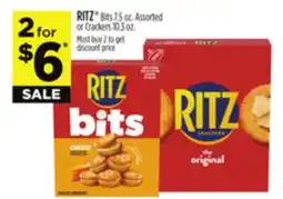 Dollar General RITZ Bits Assorted or Crackers offer