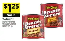 Dollar General Van Camp's Beanee Weenee Original or Smoked Hickory offer