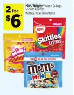 Dollar General Mars Wrigley Grab n Go Bags offer