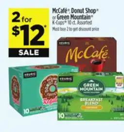 Dollar General McCafé , Donut Shop or Green Mountain K-Cups offer