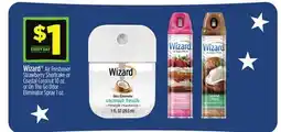 Dollar General Wizard Air Freshener Strawberry Shortcake or Coastal Coconut or On The Go Odor Eliminator Spray offer