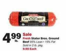 Stater Bros Stater Bros. Ground Beef offer