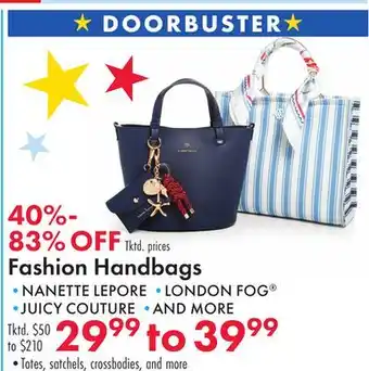 Boscov's Fashion Handbags offer