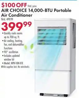 Boscov's 14, 000-BTU Portable Air Conditioner offer