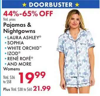 Boscov's Pajamas & Nightgowns offer