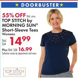 Boscov's TOP STITCH by MORNING SUN Short-Sleeve Tees offer