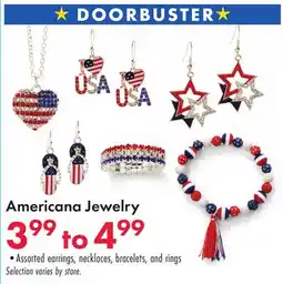 Boscov's Americana Jewelry offer