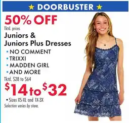 Boscov's Juniors & Juniors Plus Dresses offer