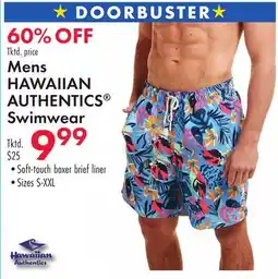 Boscov's Mens HAWAIIAN AUTHENTICS Swimwear offer