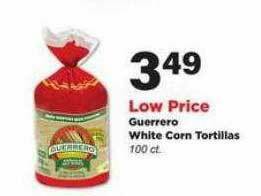 Stater Bros Guerrero White Corn Tortillas offer