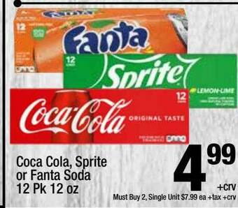 Super King Markets Coca Cola Sprite Or Fanta Soda offer