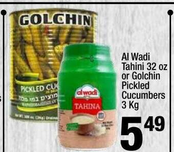 Super King Markets Al Wadi Tahini Or Golchin Pickled Cucumbers offer