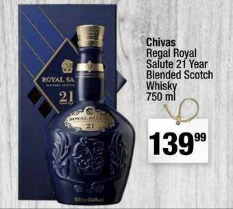 Super King Markets Chivas Regal Royal Salute 21 Year Blended Scotch Whisky offer