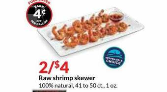 Hy-Vee Raw Shrimp Skewer offer