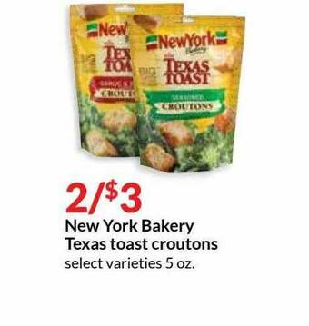 Hy-Vee New York Bakery Texas Toast Croutons offer
