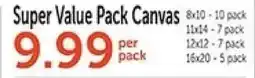 Hobby Lobby Super Value Pack Canvas offer