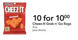 Publix Cheez-It Grab n' Go Bags offer