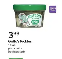 Publix Grillo's Pickles offer