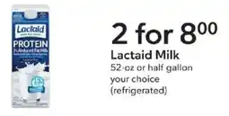 Publix Lactaid Milk offer