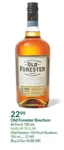 Publix Old Forester Bourbon offer