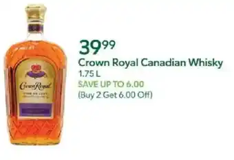 Publix Crown Royal Canadian Whisky offer