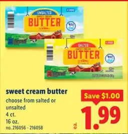 Lidl sweet cream butter offer