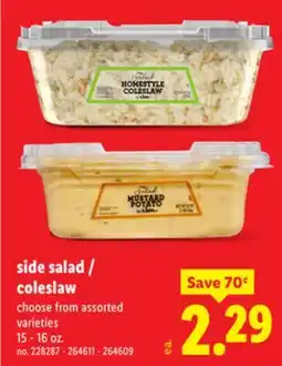 Lidl side salad/coleslaw offer