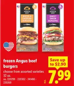 Lidl frozen Angus beef burgers offer