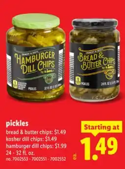 Lidl pickles offer