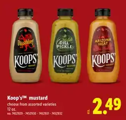 Lidl Koop's mustard offer