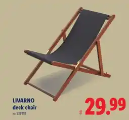 Lidl LIVARNO deck chair offer