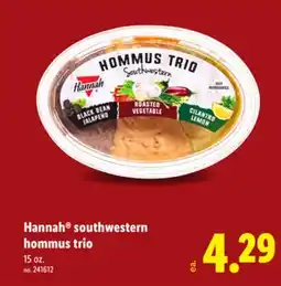 Lidl Hannah southwestern hommus trio offer